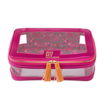 Oh My Mahjong Metallic Pink Tile Storage Bag