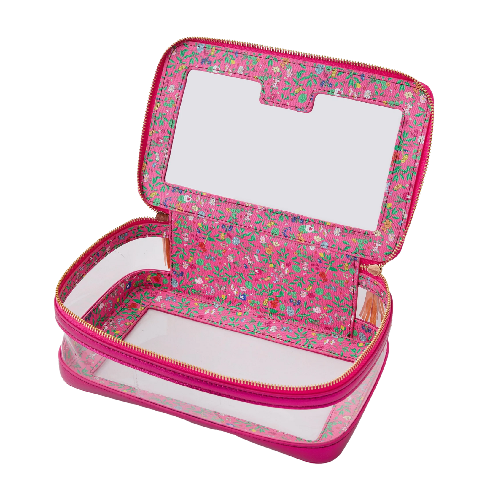 Oh My Mahjong Metallic Pink Tile Storage Bag