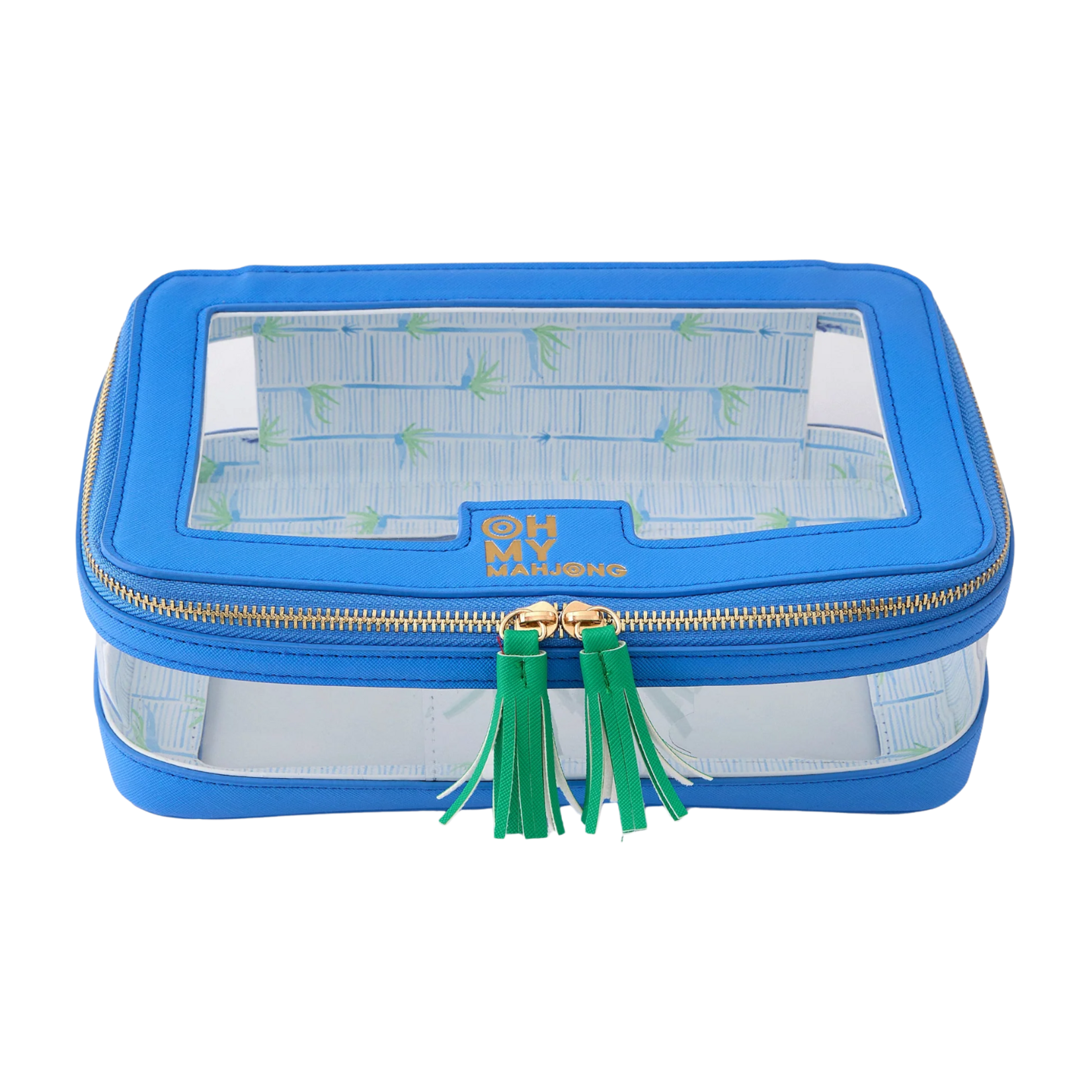 Oh My Mahjong Blue Tile Storage Bag