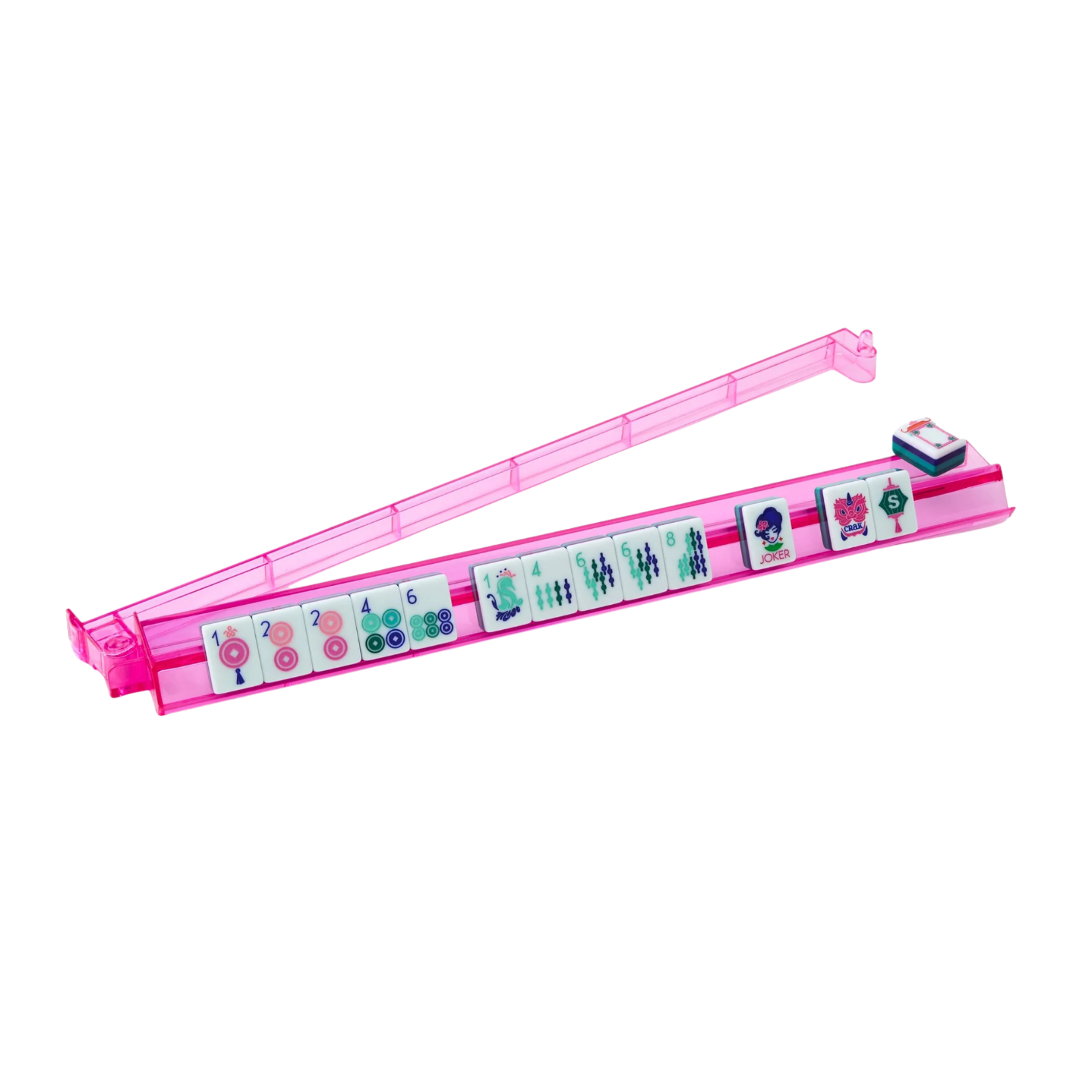 Oh My Mahjong Multicolor Acrylic Rack and Pusher Set