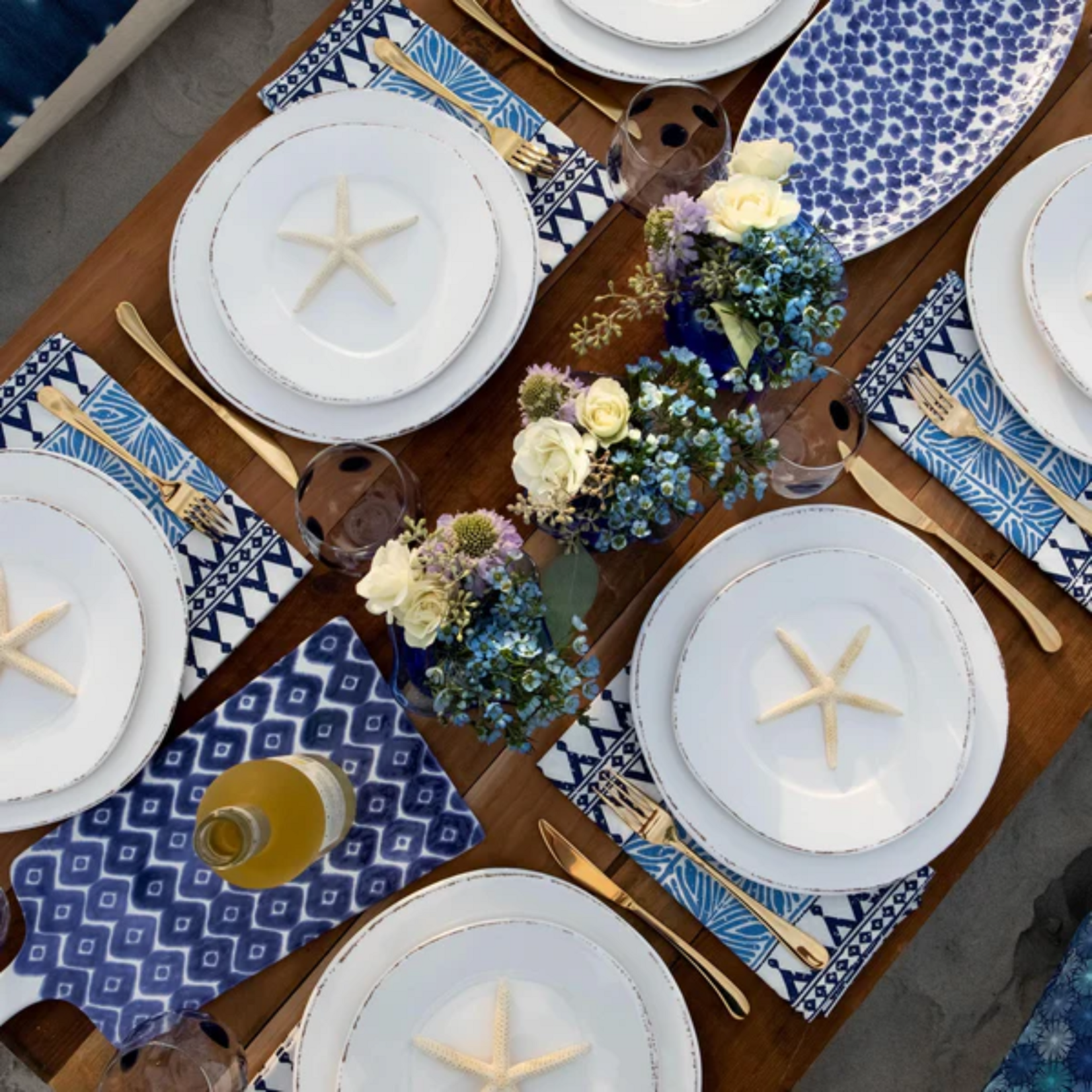 Vietri Vietri Melamine Lastra White Dinner Plate