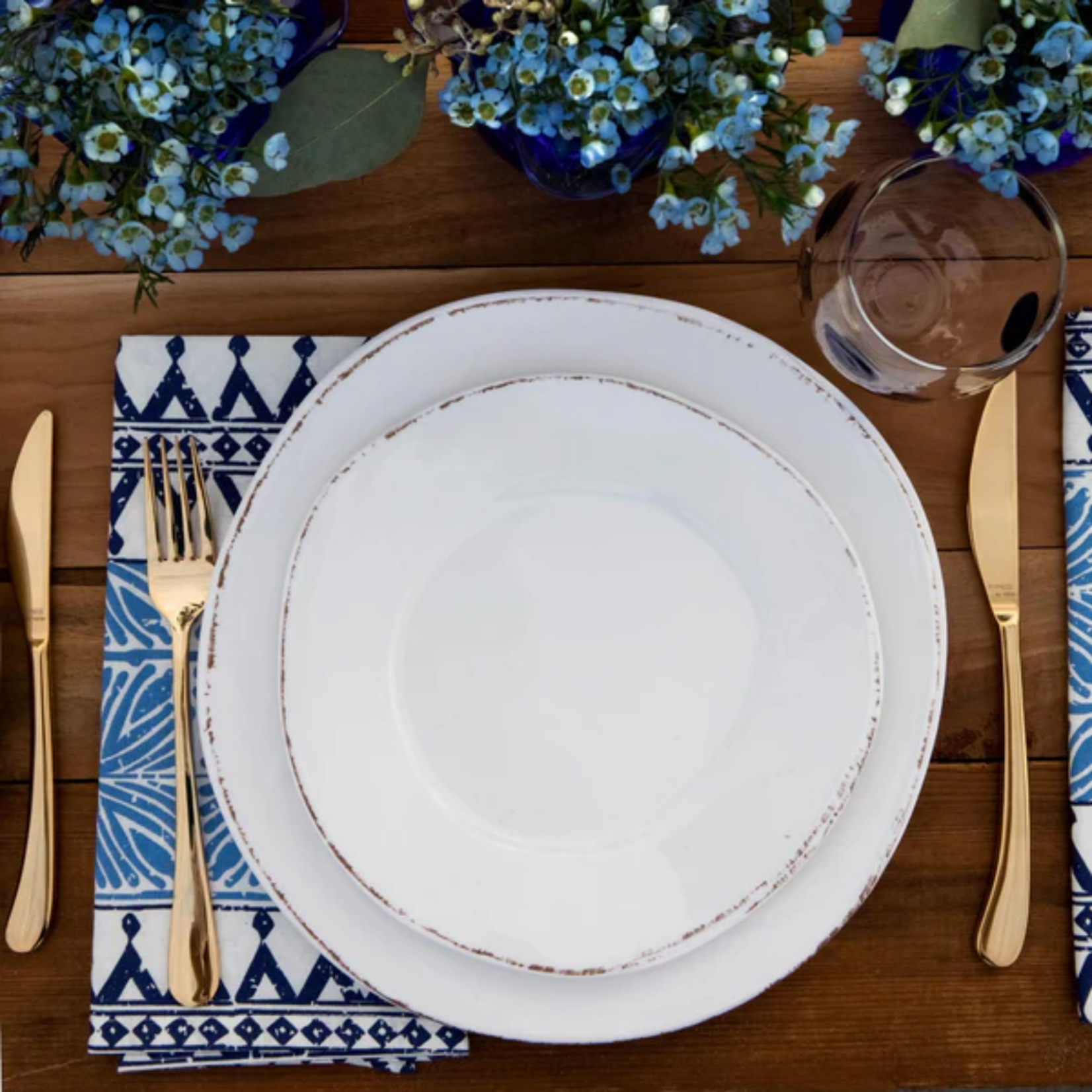 Vietri Vietri Melamine Lastra White Salad Plate