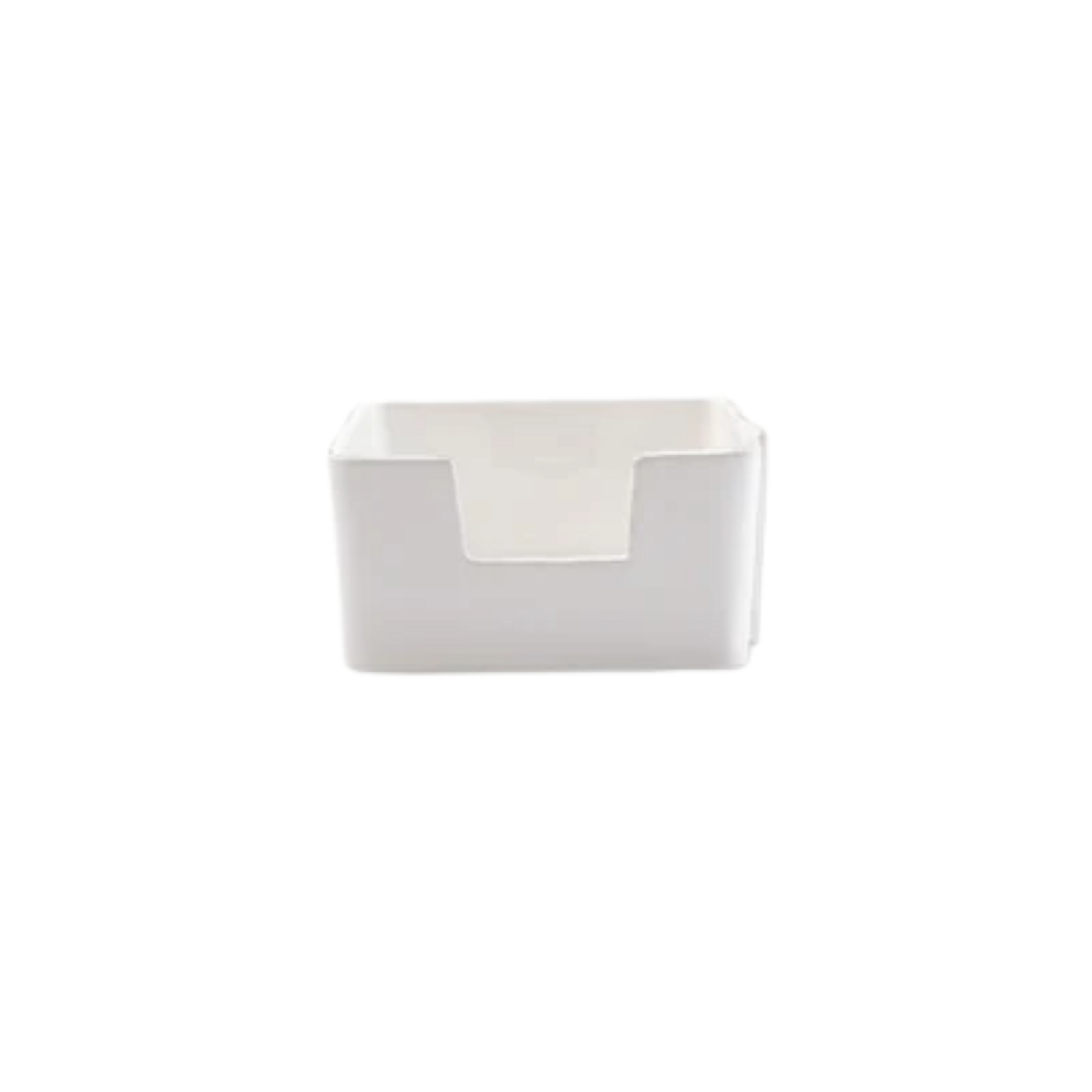 Vietri Melamine Lastra White Cocktail Napkin Holder