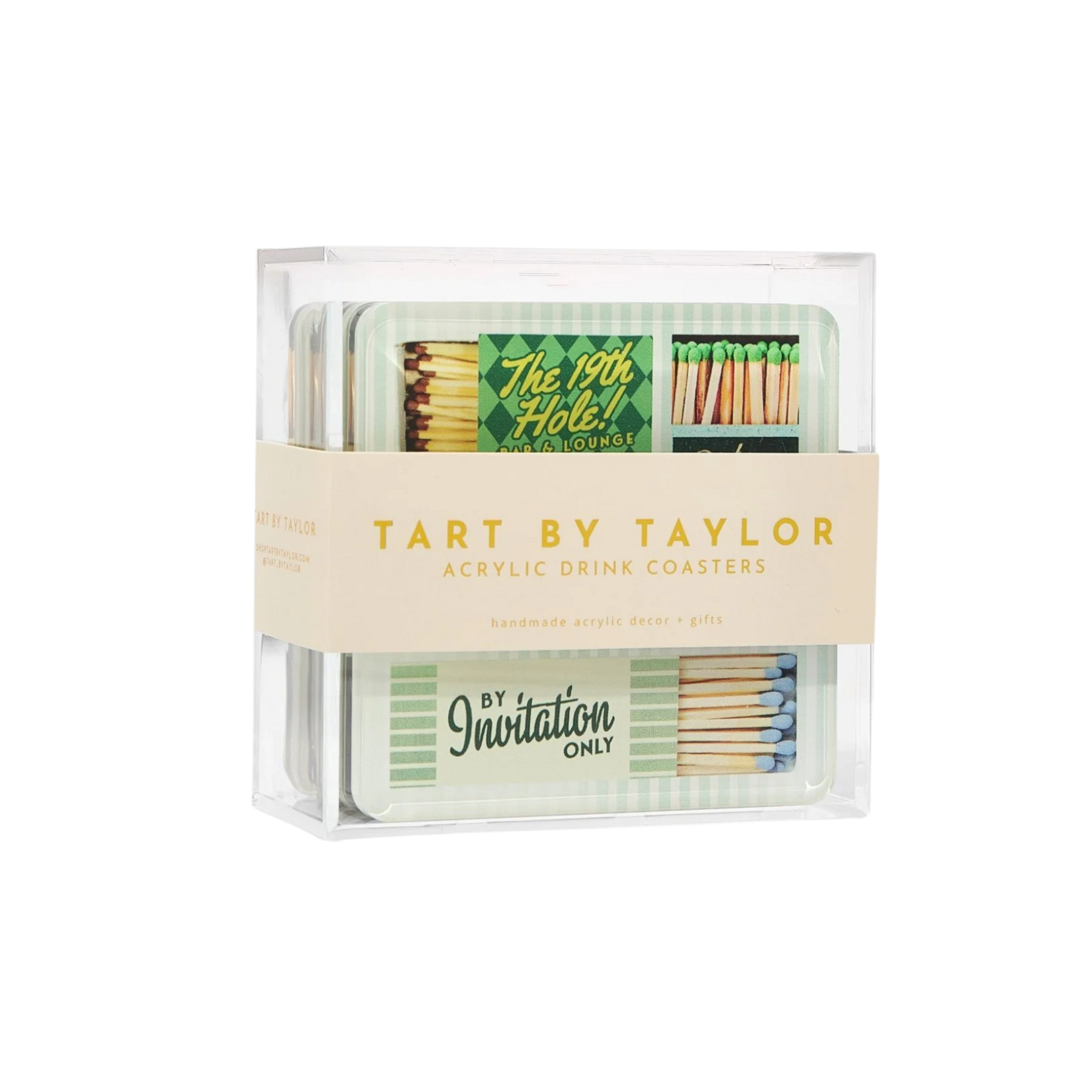 Matchbook Coasters Set of 4