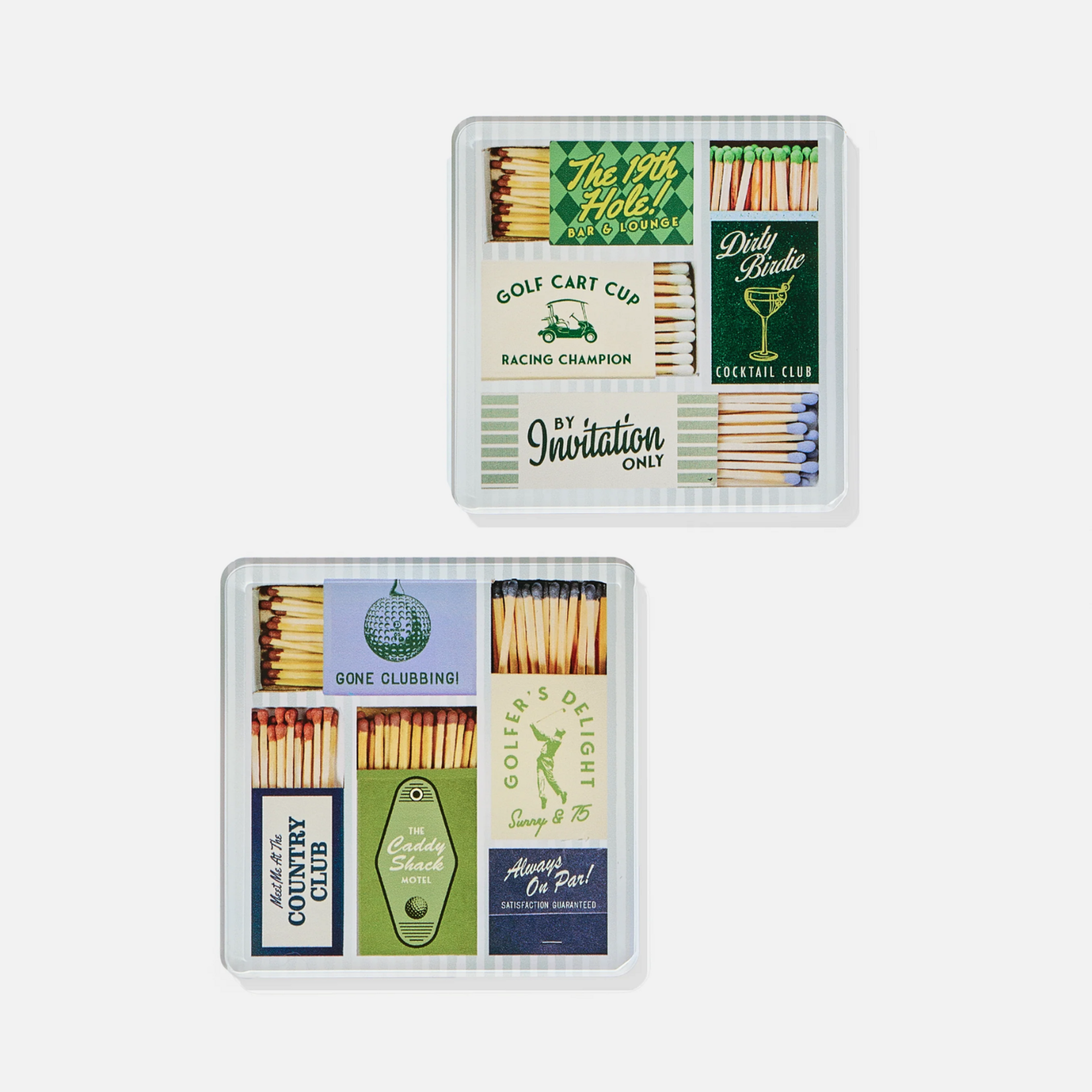Matchbook Coasters Set of 4