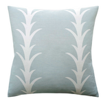 Acanthus Stripe Pillow - Sky