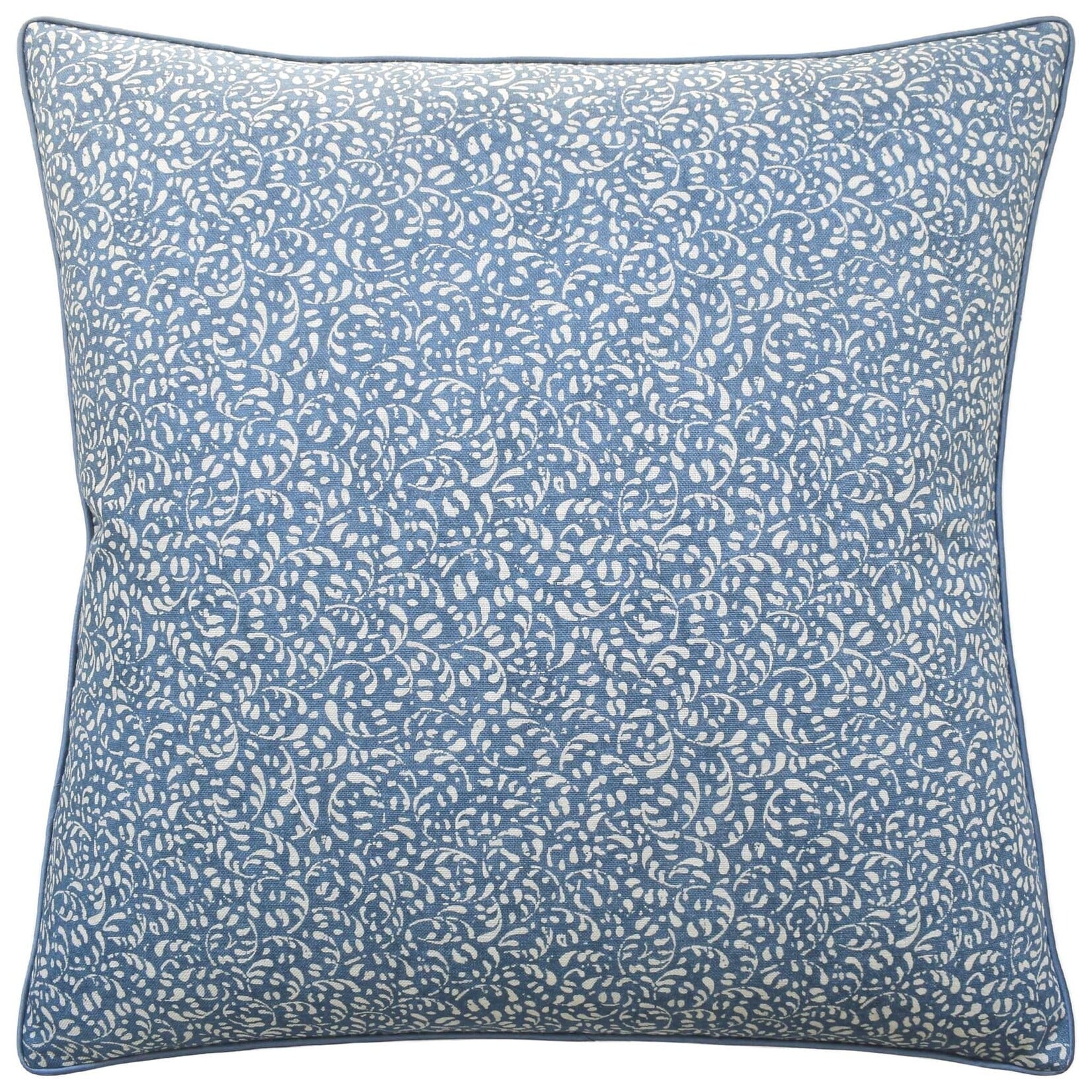 Tansy Piped Pillow - Blue
