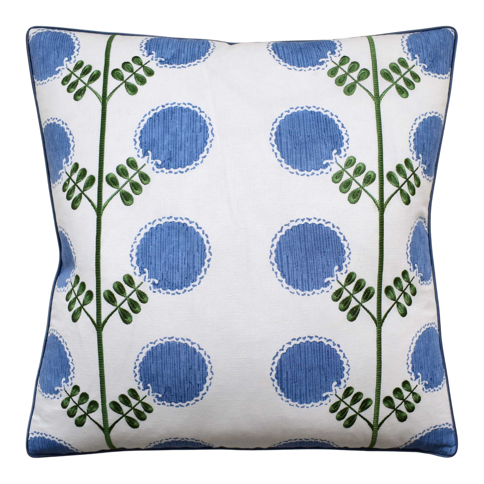 Artha Piped Pillow - Sapphire