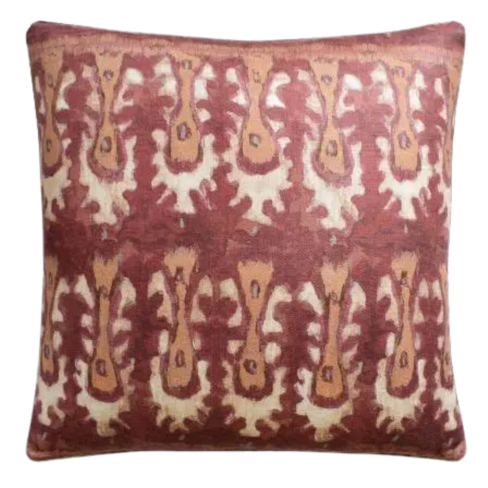 Batik Tribal Pillow - Red Clay
