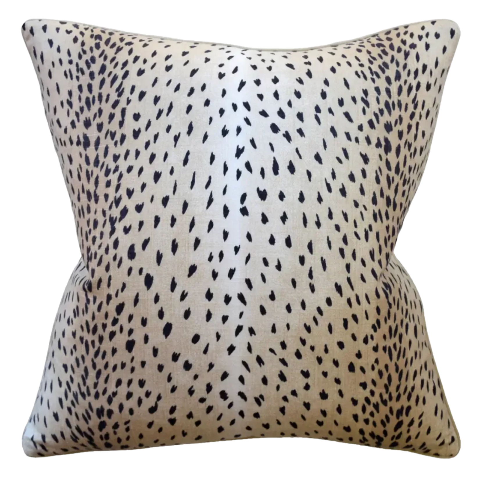 Doe Piped Pillow - Black