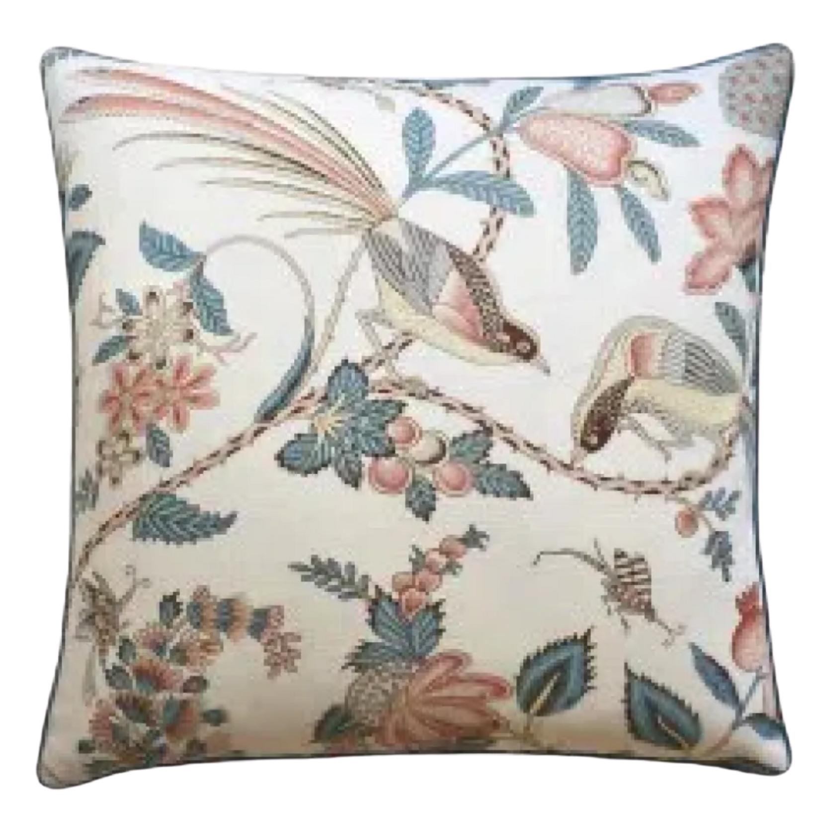 Campagne Piped Pillow - Cadet/Citron
