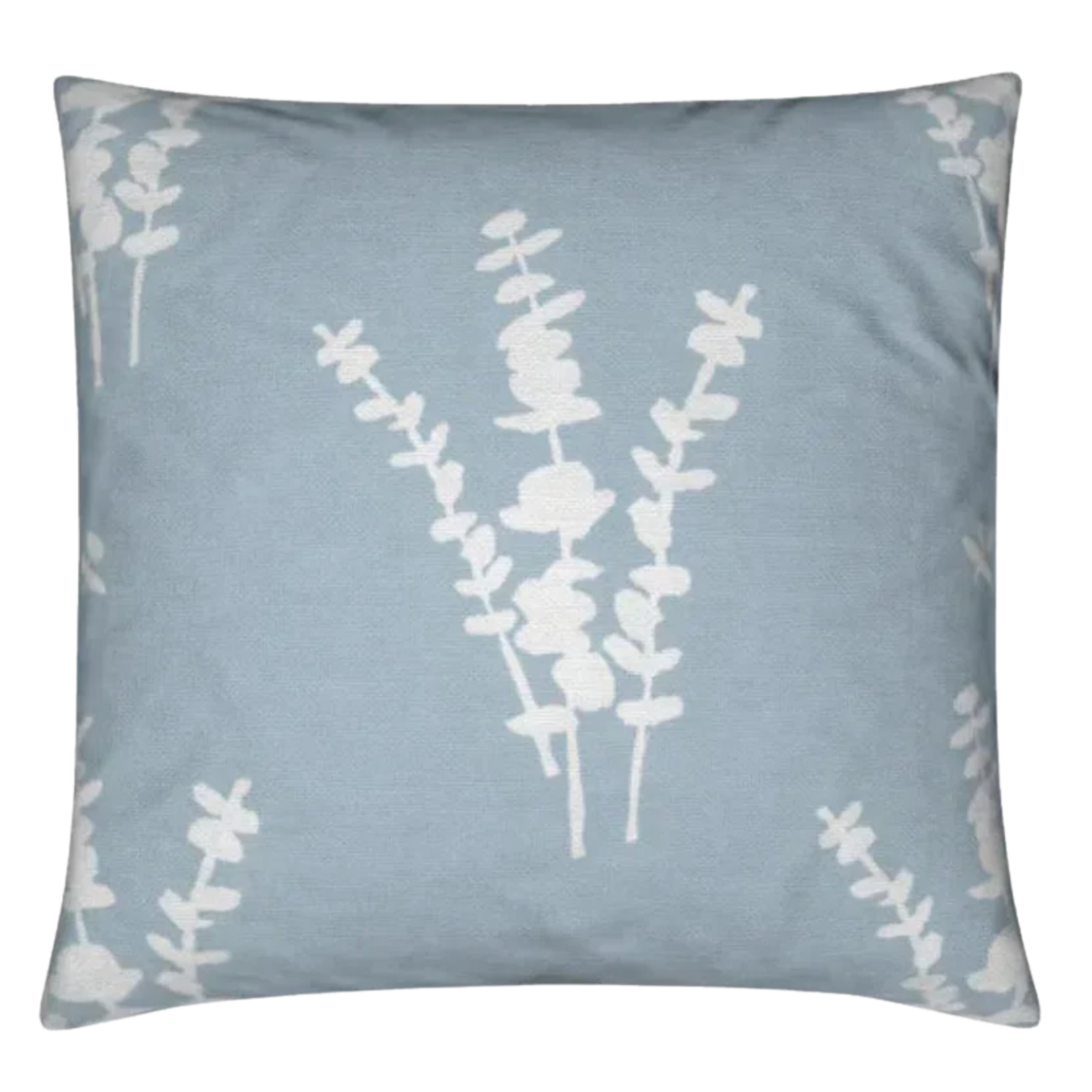 Eucalyptus Blue & White Pillow