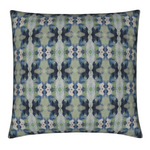 Geometric Navy Sage Luxury Pillow