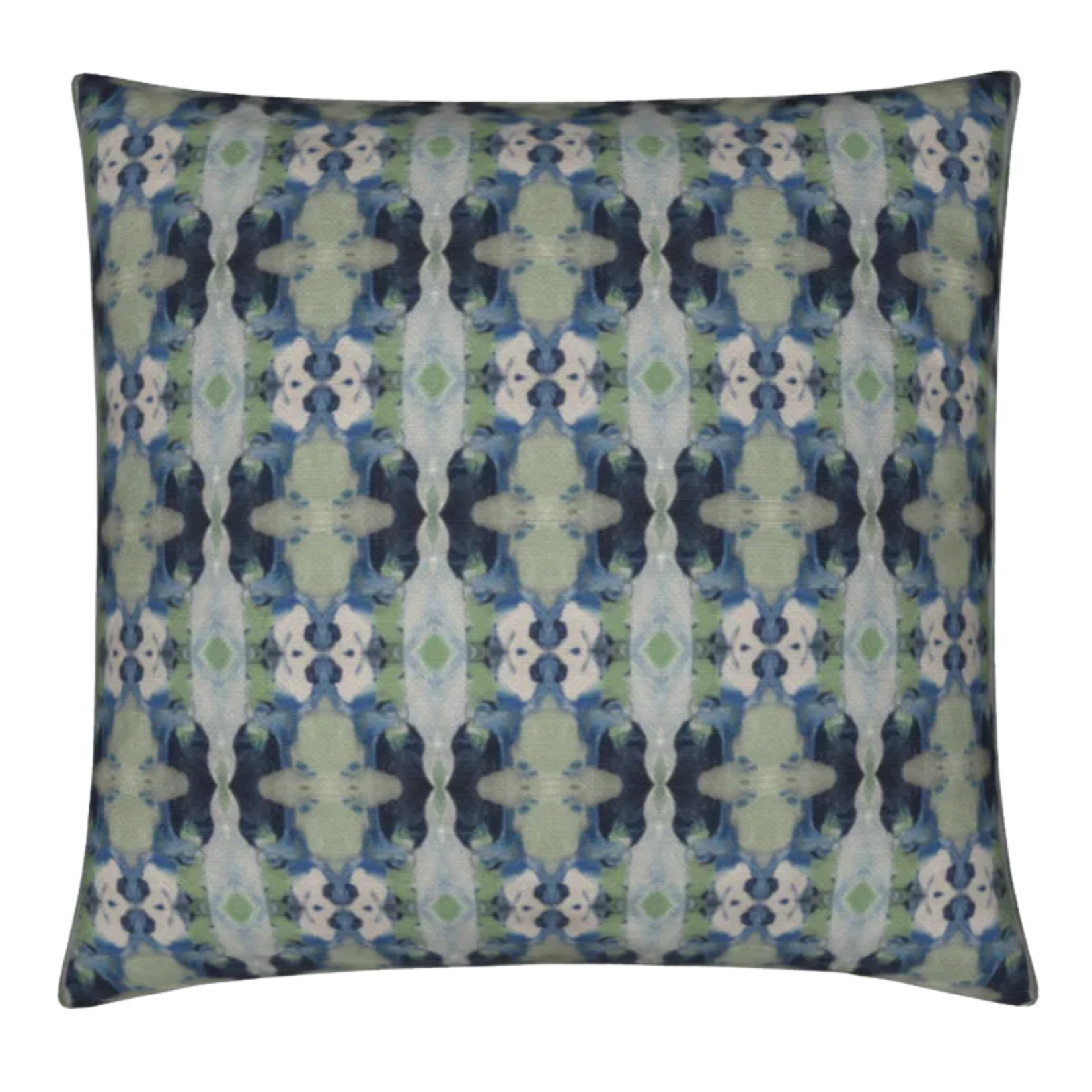 Geometric Navy Sage Luxury Pillow