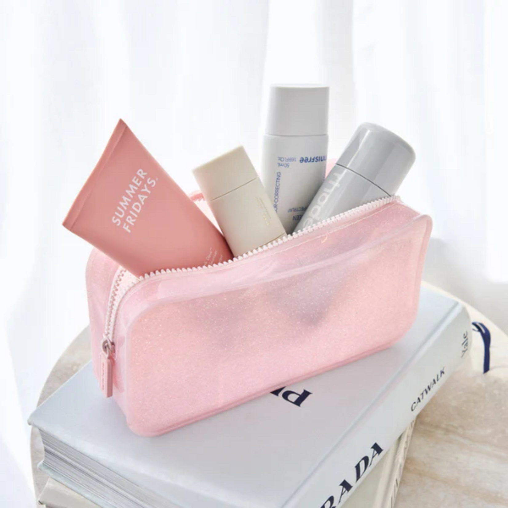 Case Mate Jelly Makeup Bag Ballet Pink Twinkle