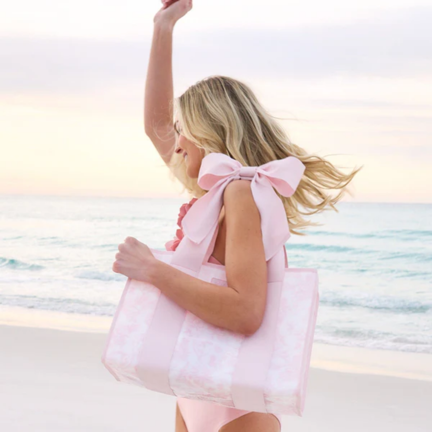 Case Mate Jelly Tote Bag & Phone Pouch Afternoon Rose Bow