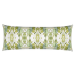 Wildflowers II Green Bolster Pillow
