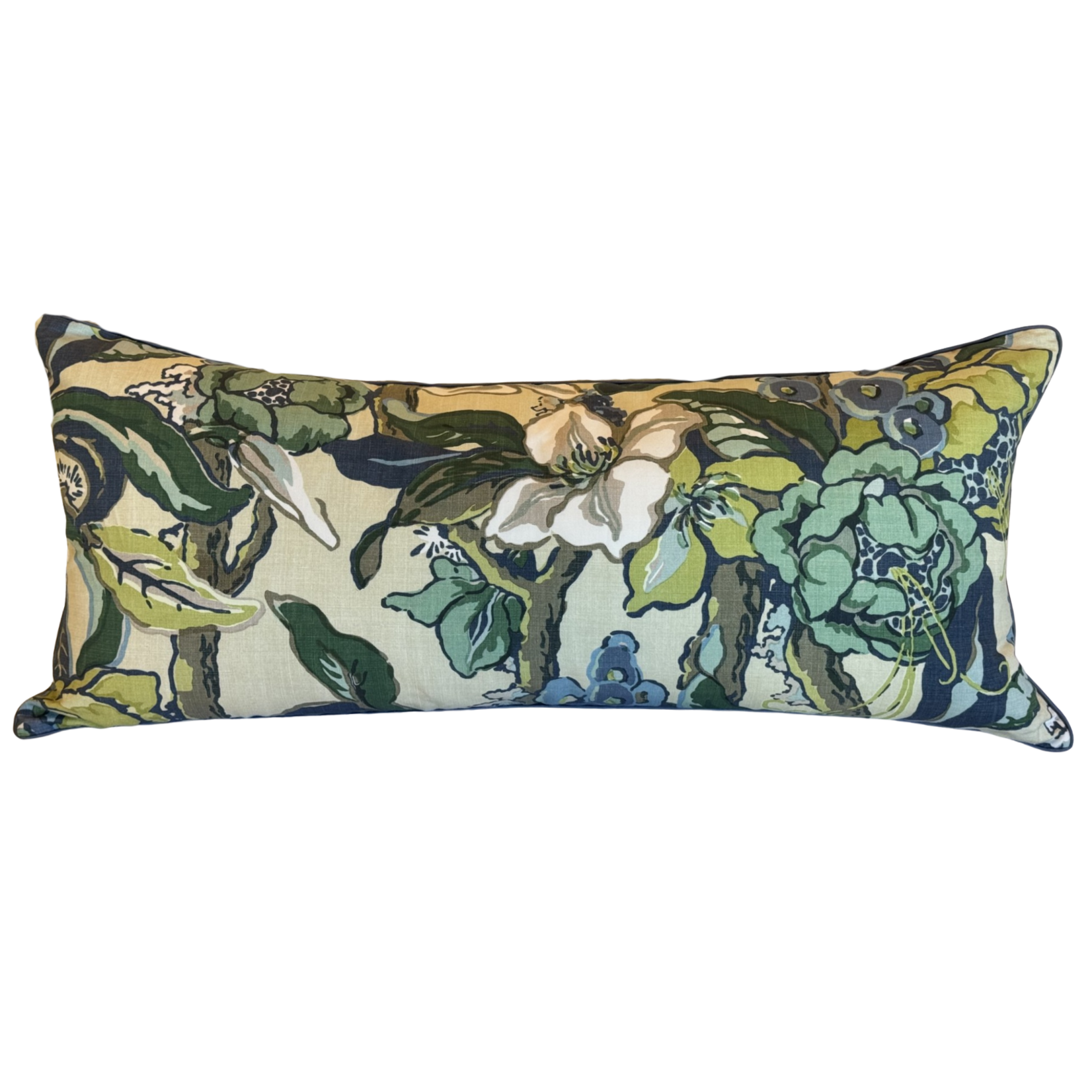 ryan studio yuri blue/green 14X36 lumbar pillow