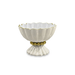ENCANTO Vienna Mini Pedestal with Spoon Cream & White