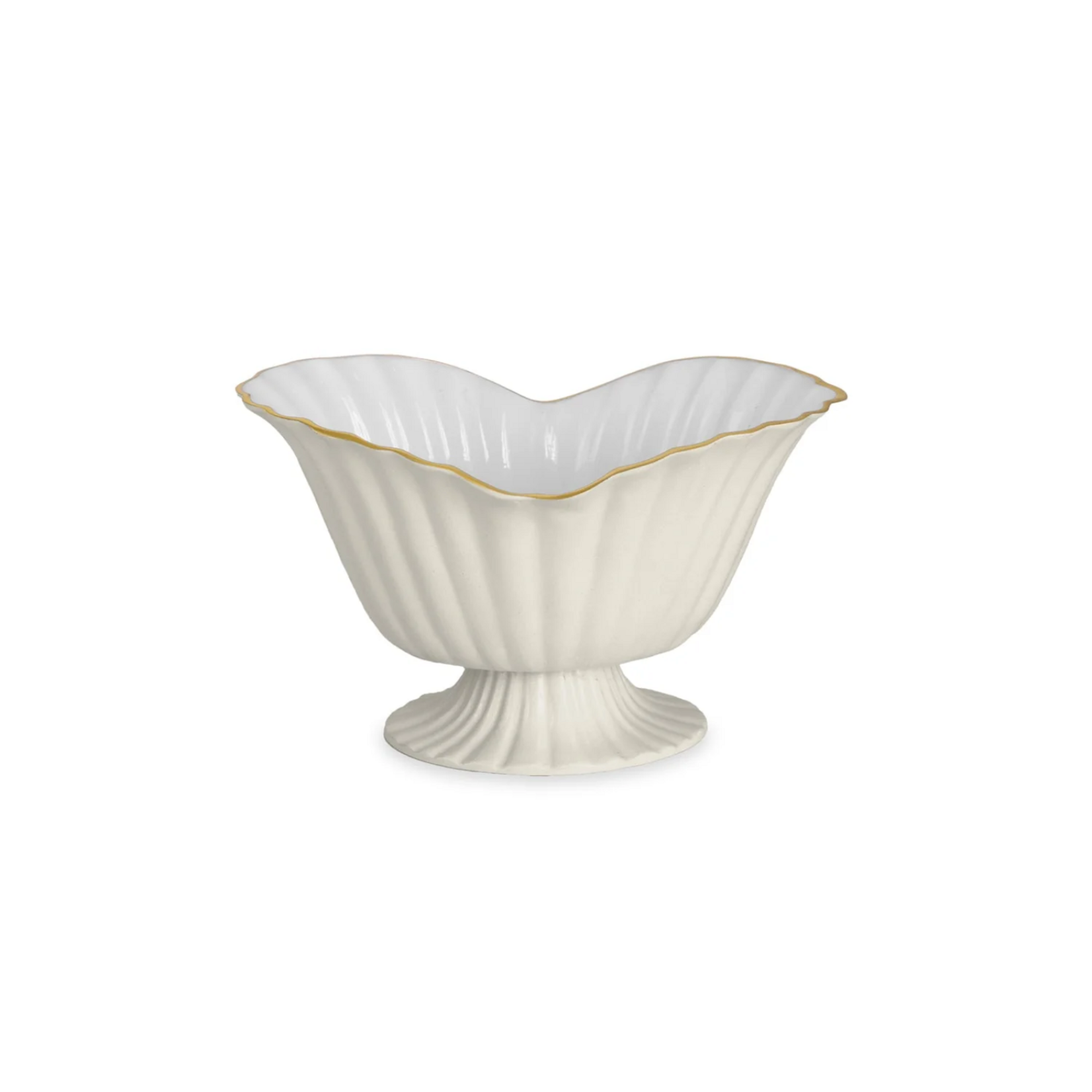 ENCANTO Vienna Medium Grissini Pedestal Cream & White