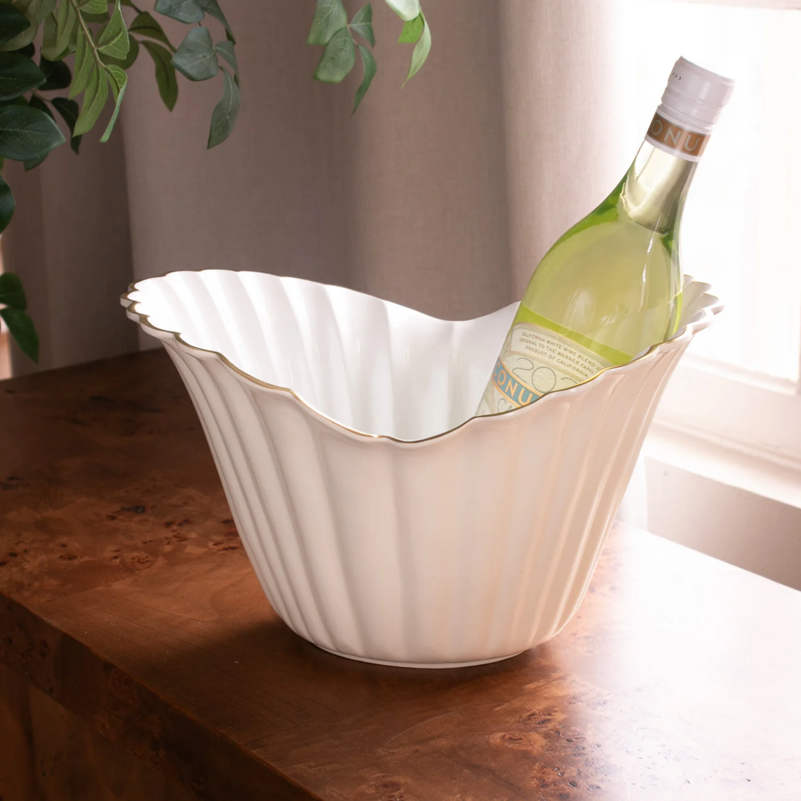 ENCANTO Vienna Large Ice Bucket Cream & White