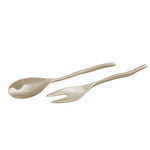 SIERRA MODERN Maia Large Salad Servers Shiny Gold