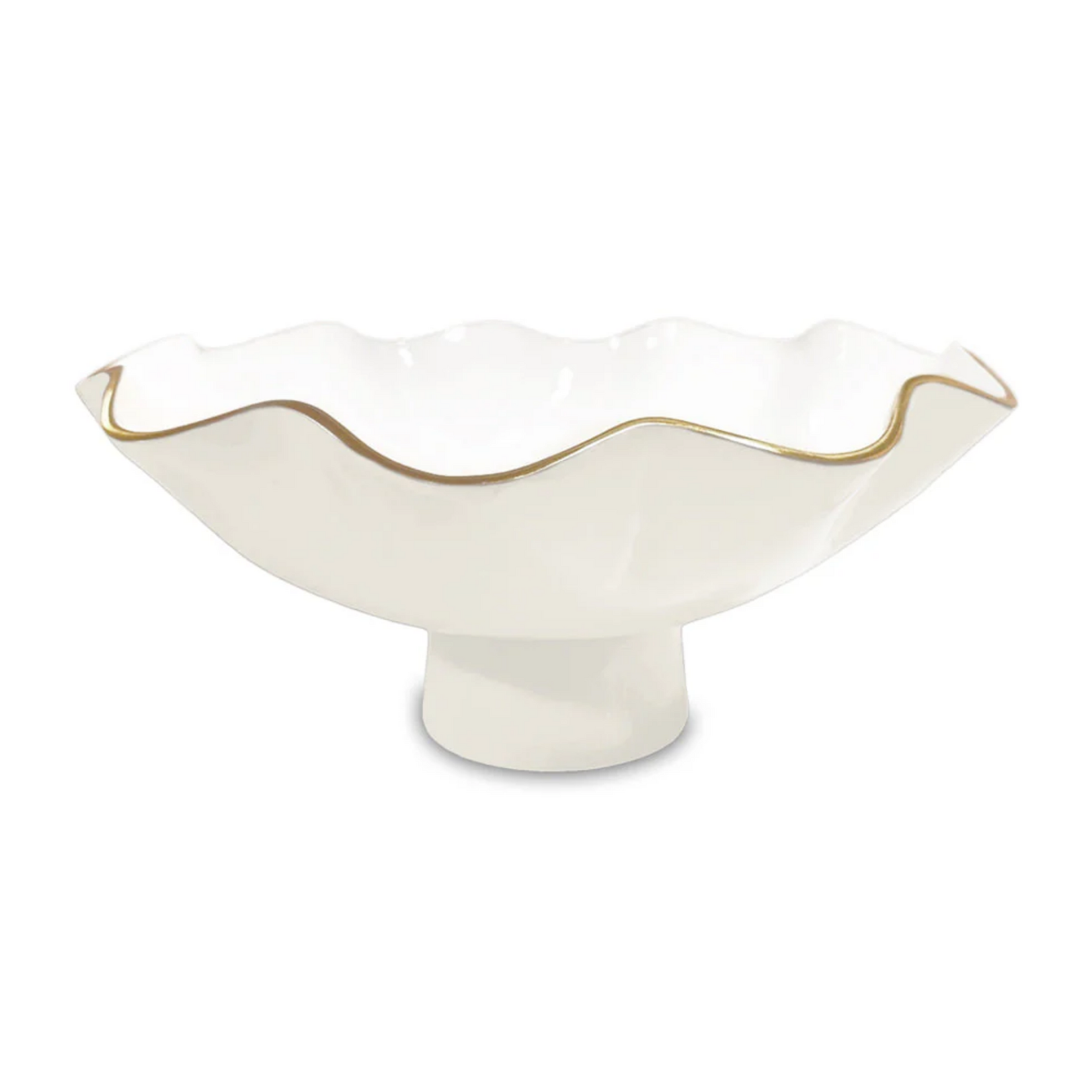 ENCANTO Carola Large Pedestal Cream & White