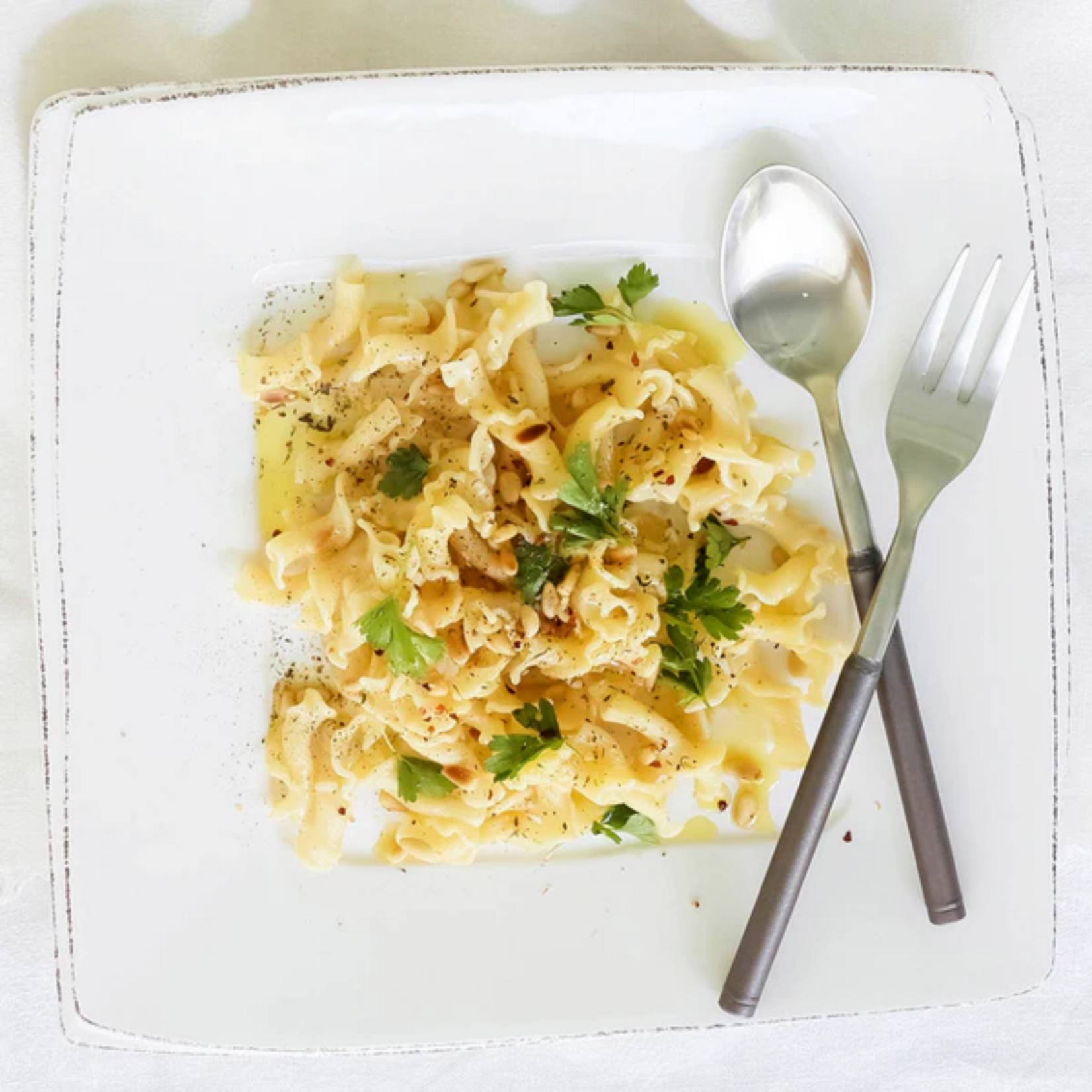 Vietri Lastra White Square Platter