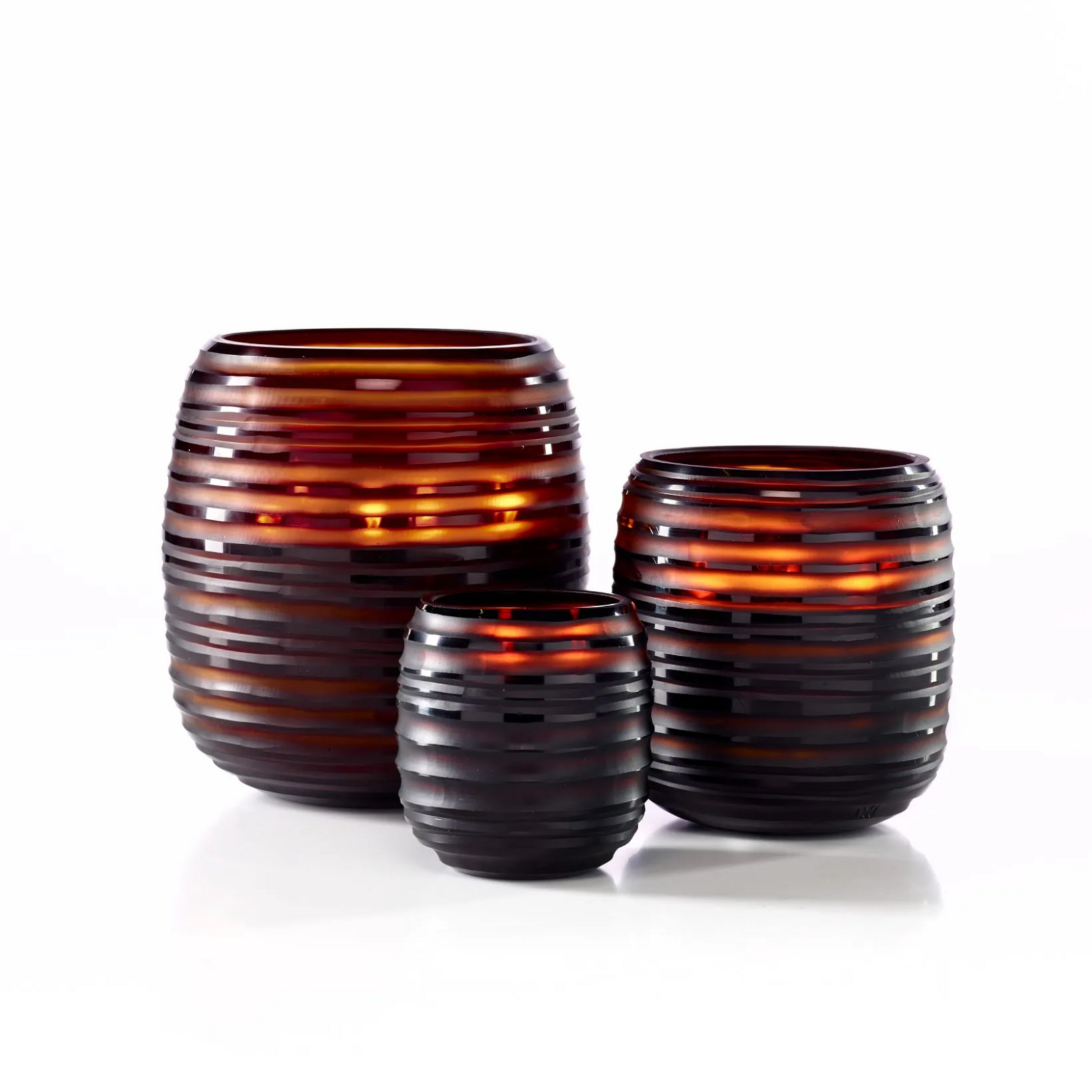 Onno Sphere Amber Medium Candle - Ginger Fig