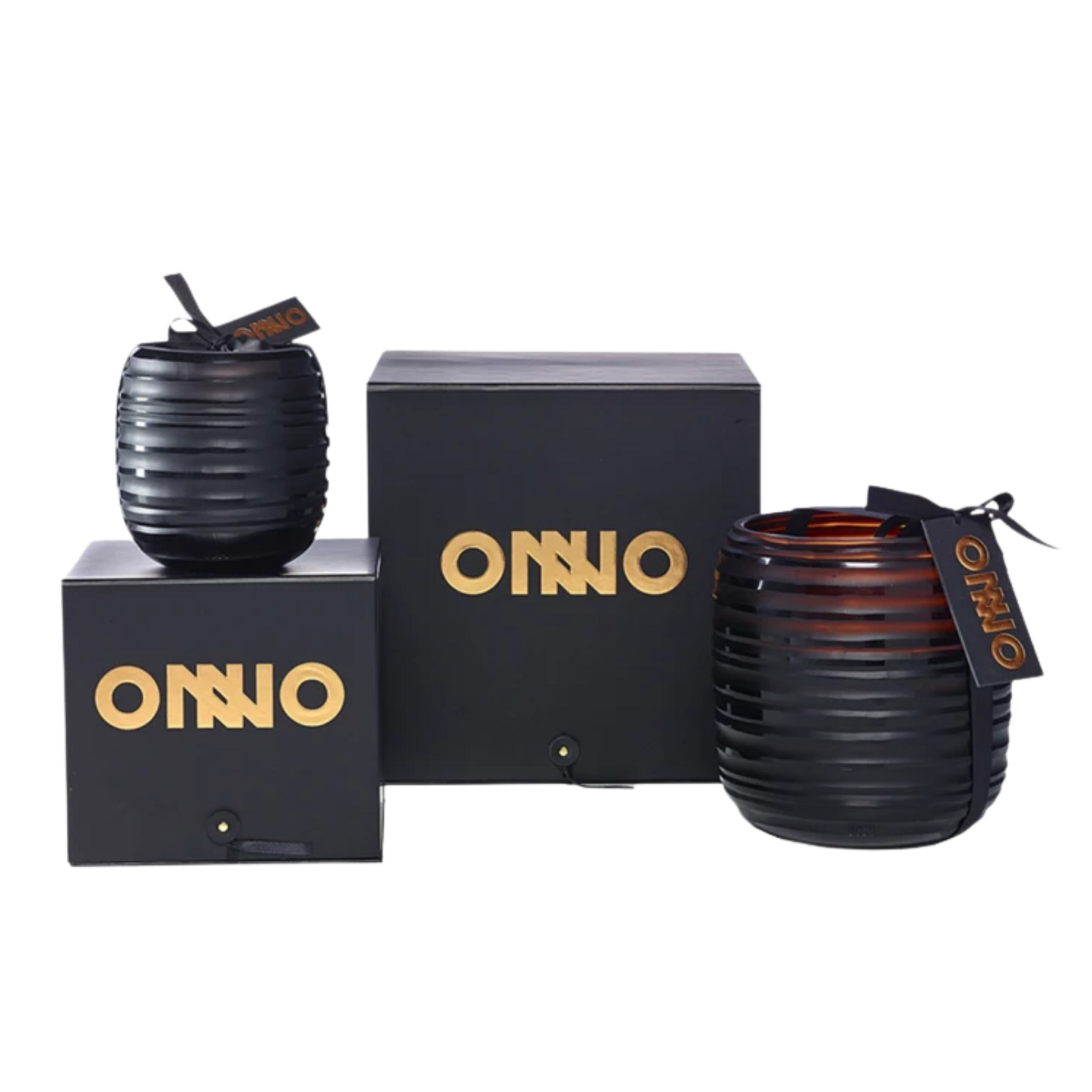 Onno Sphere Amber Small Candle - Ginger Fig
