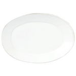 Vietri Melamine Lastra White Oval Platter