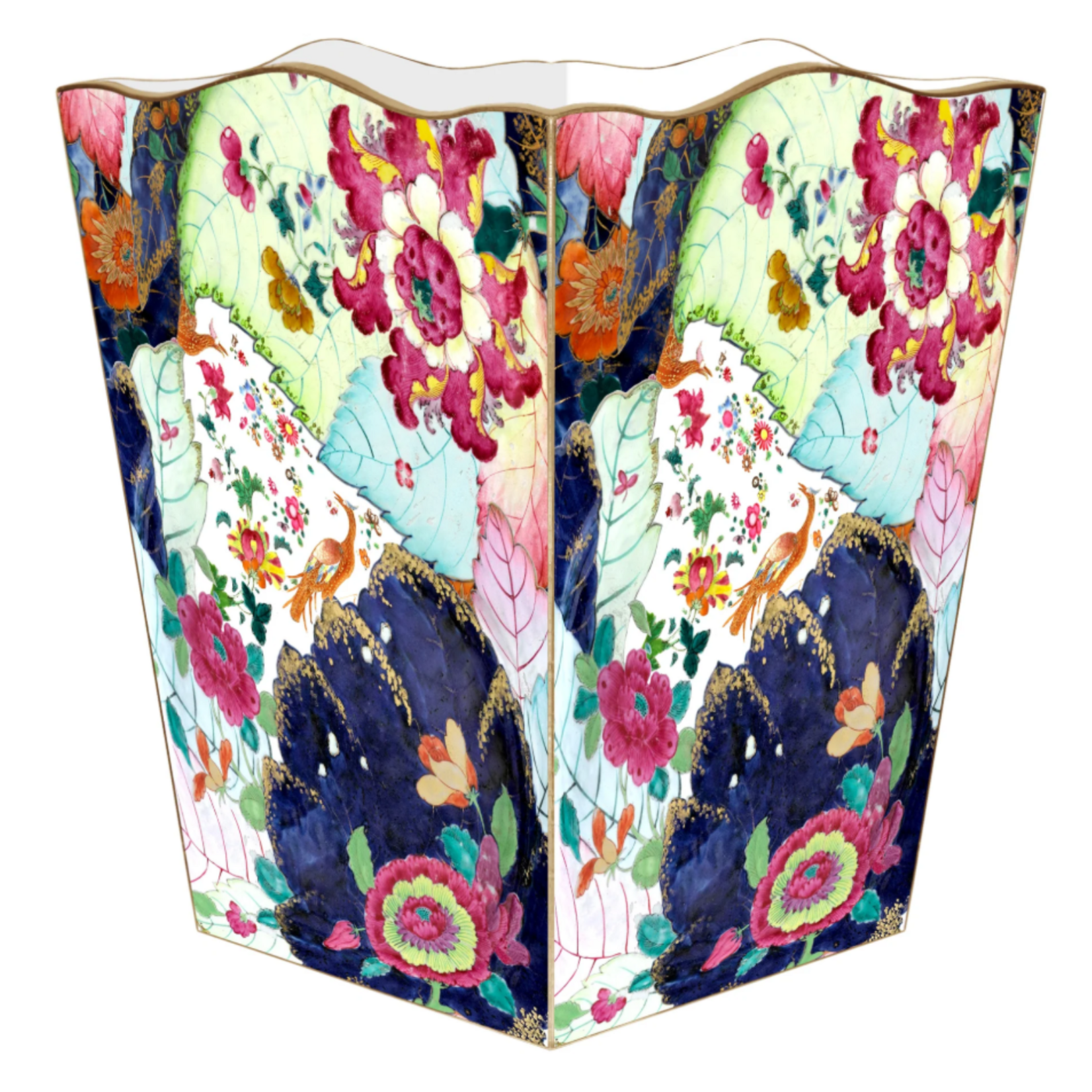 Marye- Kelley Ancient Tobacco Leaf Wastebasket