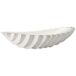 Samara Bowl White Cast Stone Resin