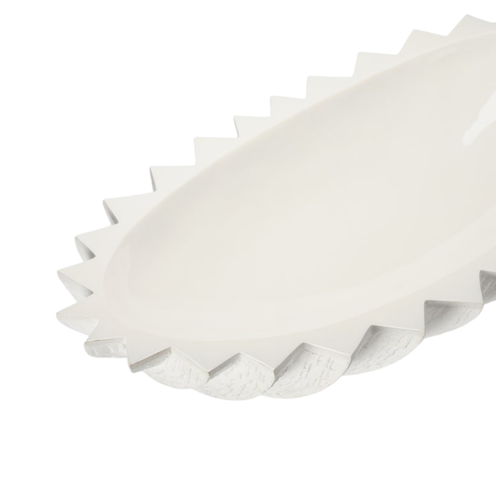 Samara Bowl White Cast Stone Resin