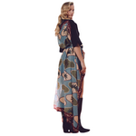 Muzaluci Sarong Thai Palmas Blue