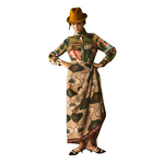 Muzaluci Sarong Thai Palmas Taupe