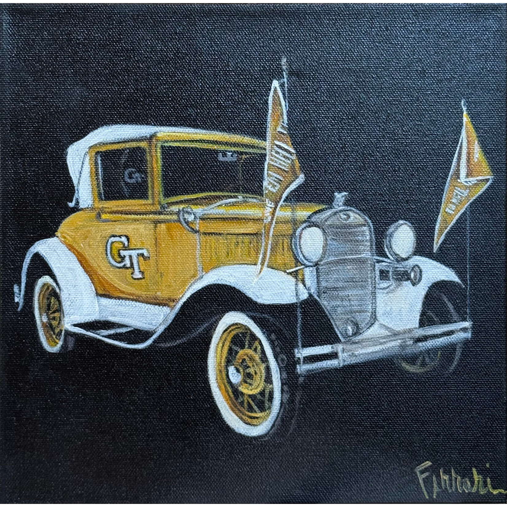 Carolyn Ferrari "Mascot: Ramblin Wreck" 10 x 10