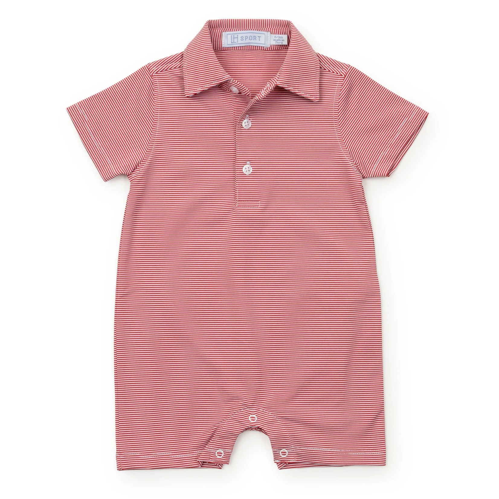 Austin Boys Performance Shortall Red Stripes