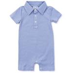 Tripp Boys Pima Cotton Polo Shortall Blue Stripes