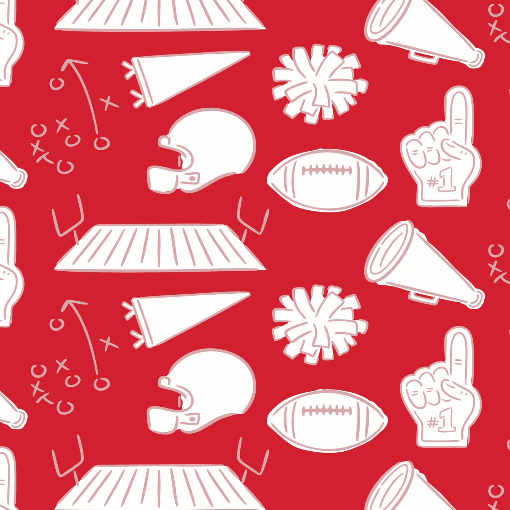 Parker Zipper Pajama Pep Rally Red