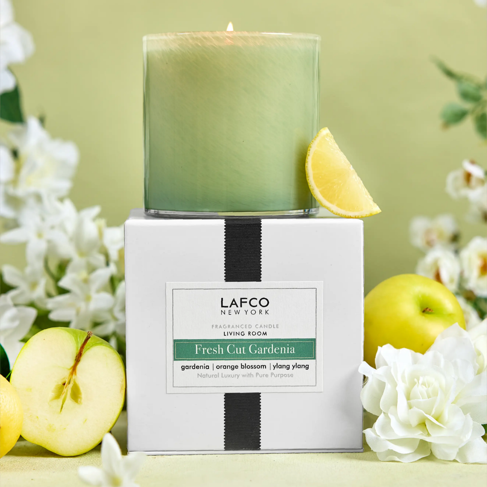 Lafco Fresh Cut Gardenia Candle - Living Room
