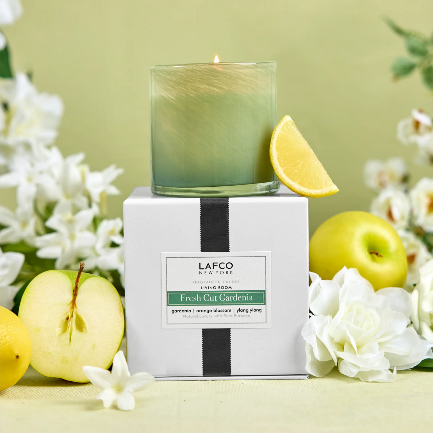 Lafco Fresh Cut Gardenia Candle - Living Room