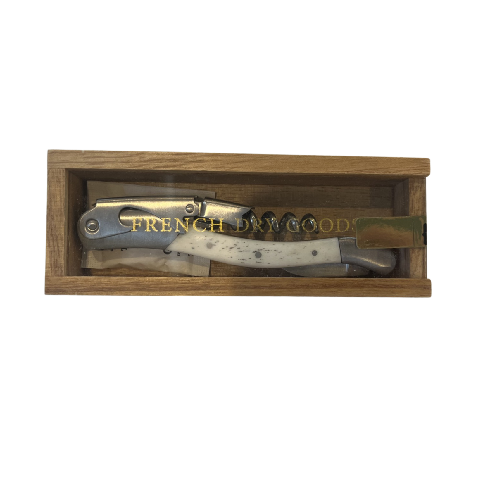 Bone Corkscrew in Wooden Box