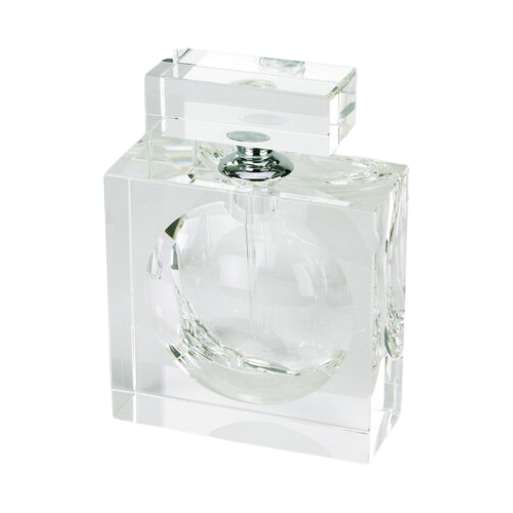 Crystal Glass Square Sphere Perfume Bottle