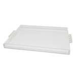 Lucite Tray with Bubble Handles 12x16 Clear