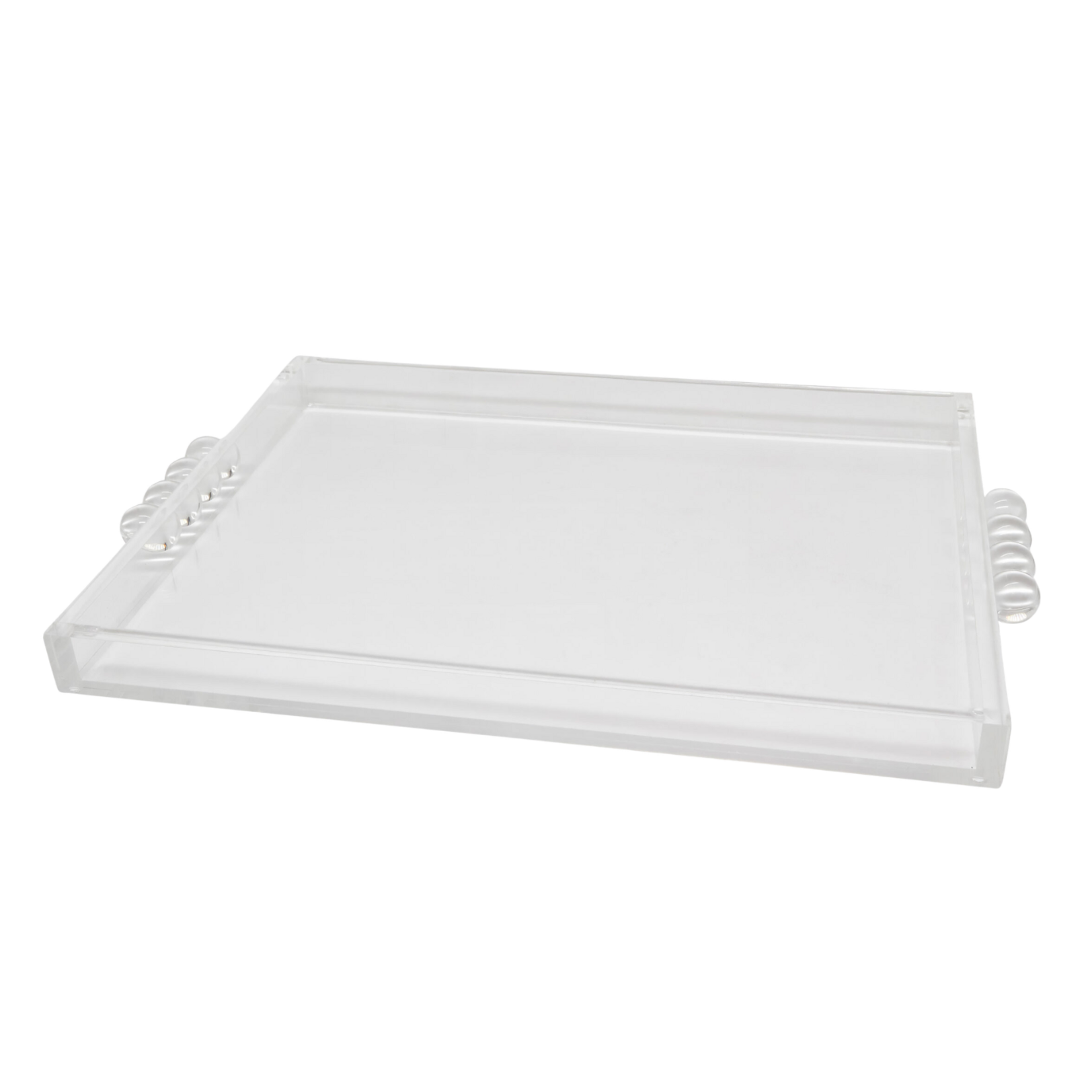 Lucite Tray with Bubble Handles 12x16 Clear
