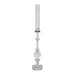 Crystal Glass Candle Holder Ball with Shade Large
