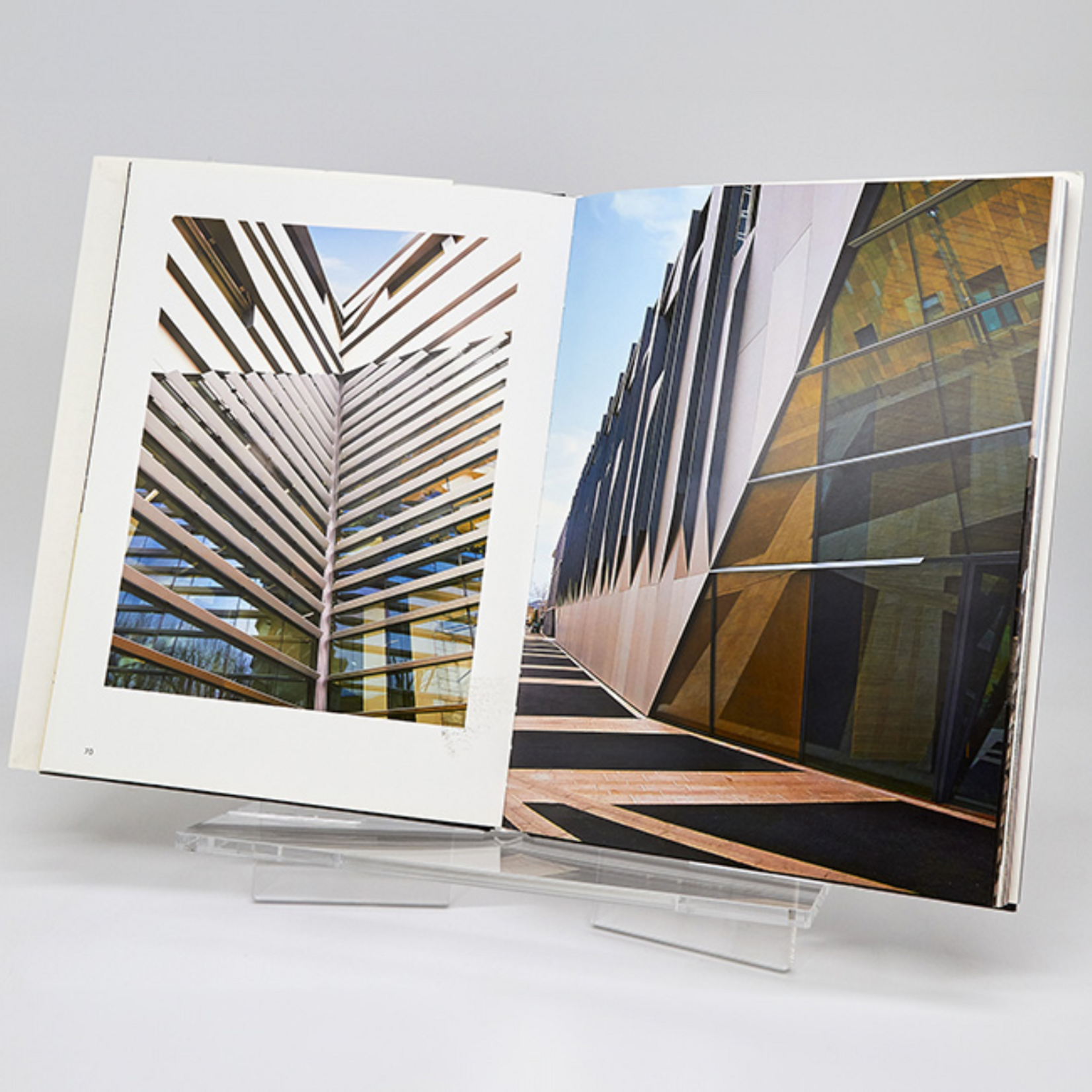 Lucite Clear Vertical Book Stand