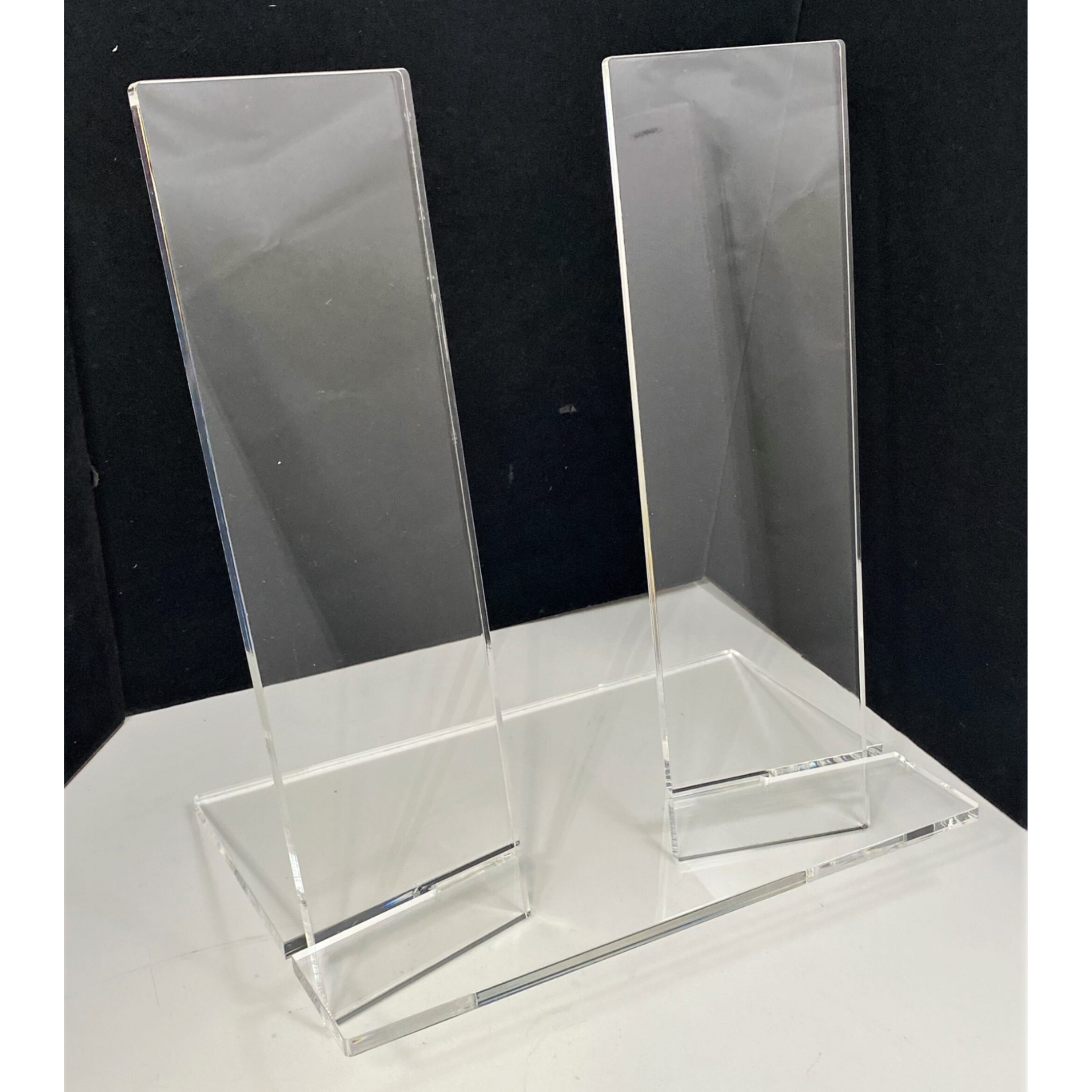 Lucite Clear Vertical Book Stand