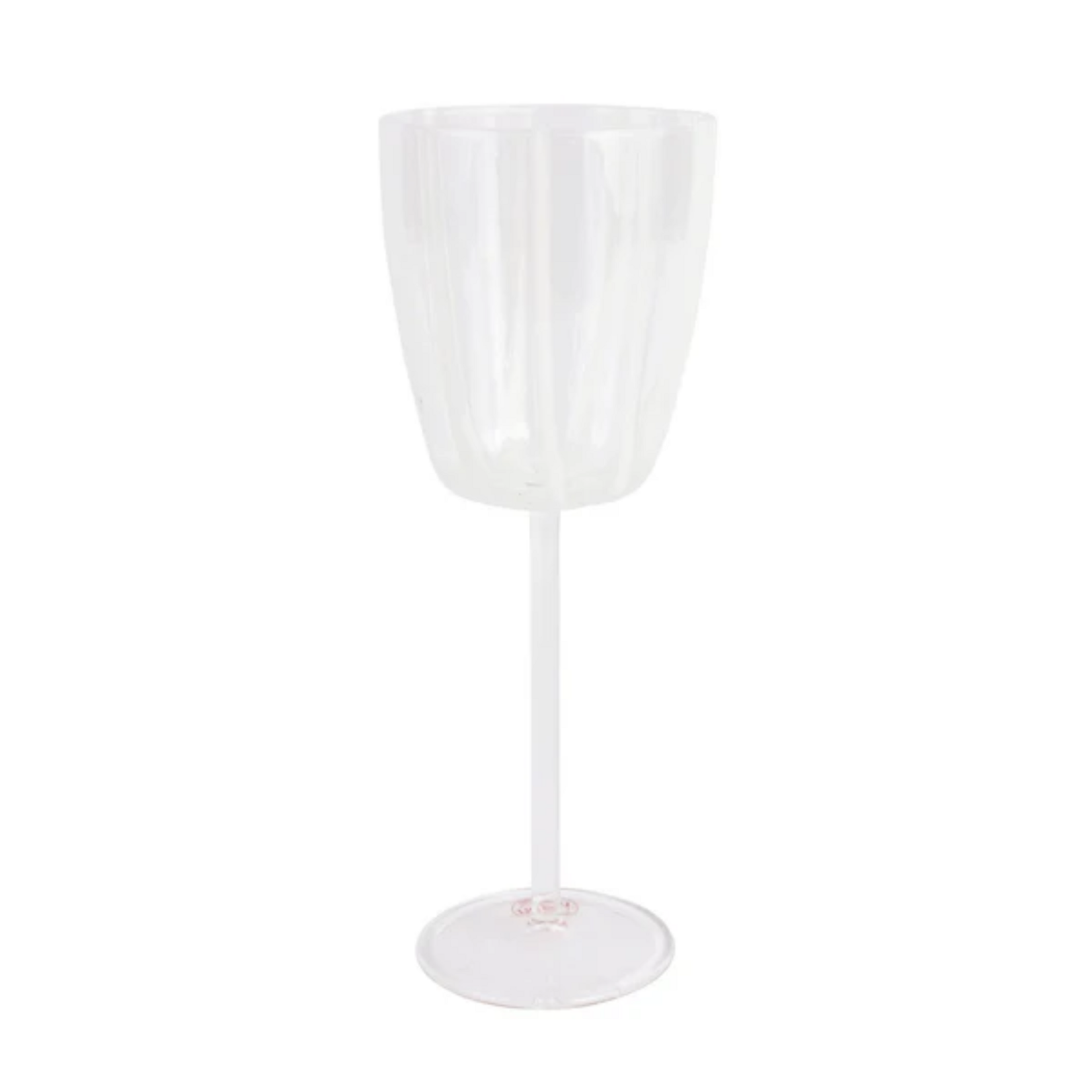 Vietri Vietri Nuovo Stripe White Wine Glass